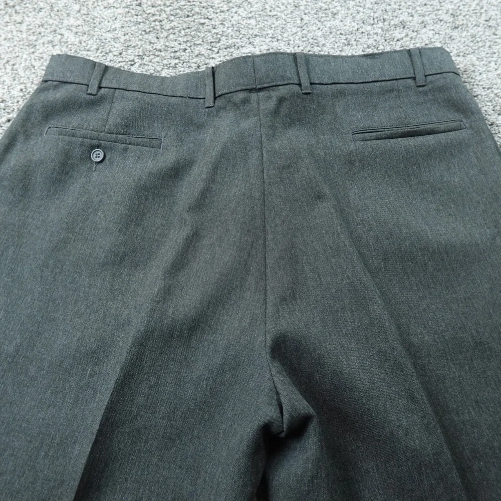 VTG Levis Pants Mens 42X32 Gray Action Slacks Chino‎ Dress Trouser Flat Front